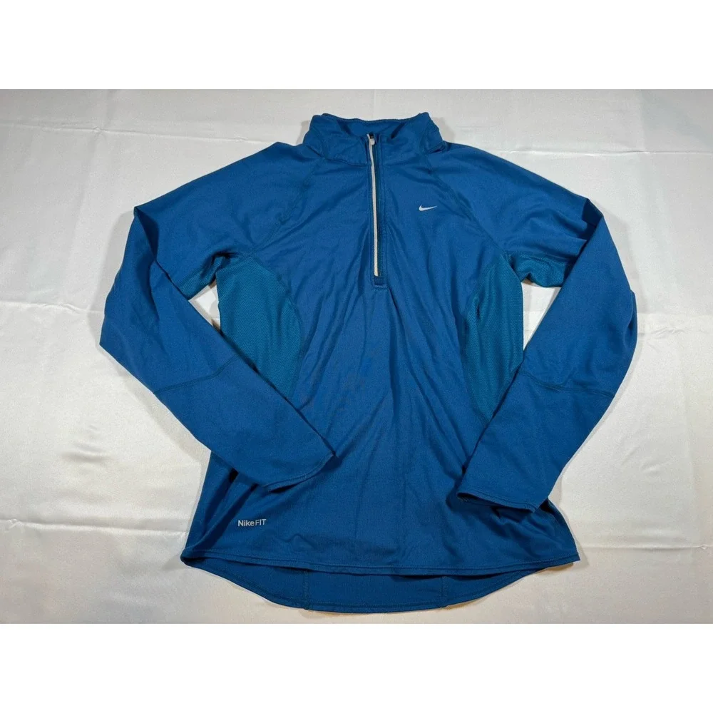 Nike Dri-FIT Womens Running Hoodie Light Blue Size Small